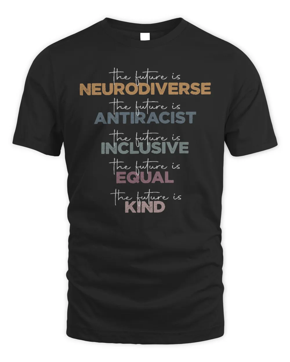 The Future Is Neurodiverse The Future Is Antiracist Shirt