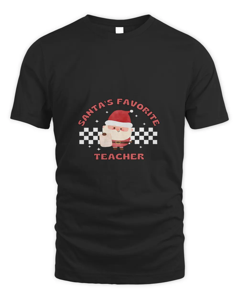 Santas Favorite Teacher Cute Santa Funny Christmas Holiday228