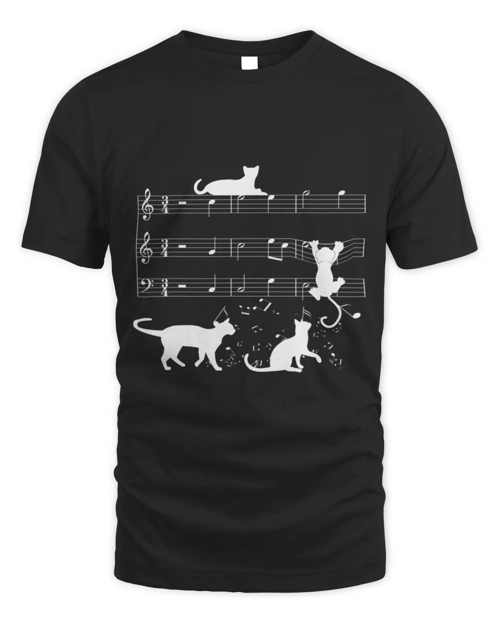 Cute cats kittens musical note clef musician 464