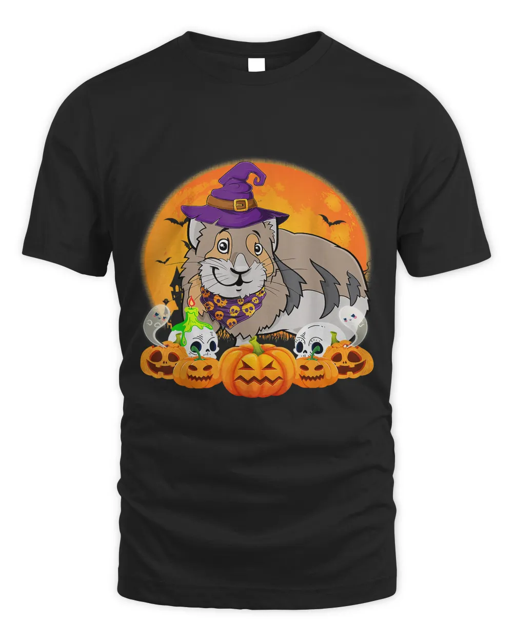 Pika Lover Scary Pumpkin Skull Witch Pika 148