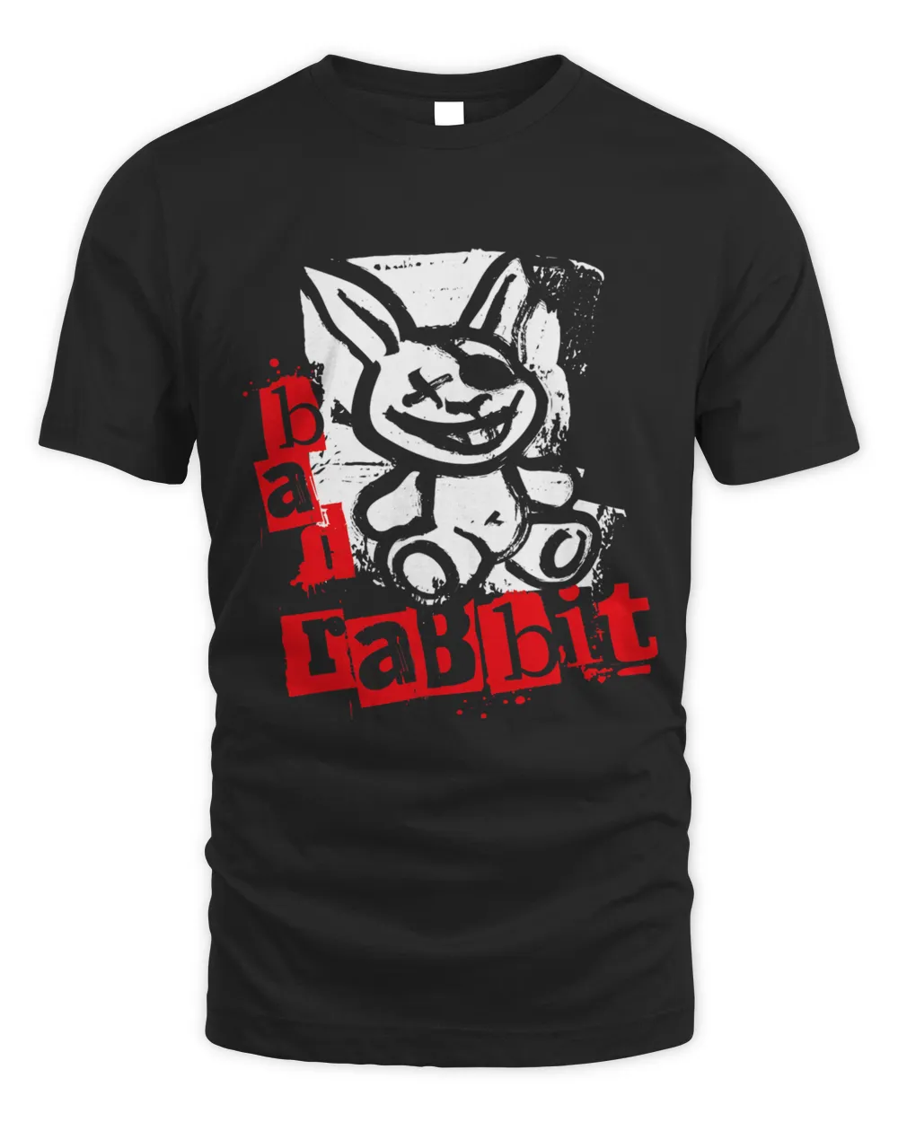 Bad Rabbit Rabbit as Grunge Style Parody Unisex Standard T-Shirt black s