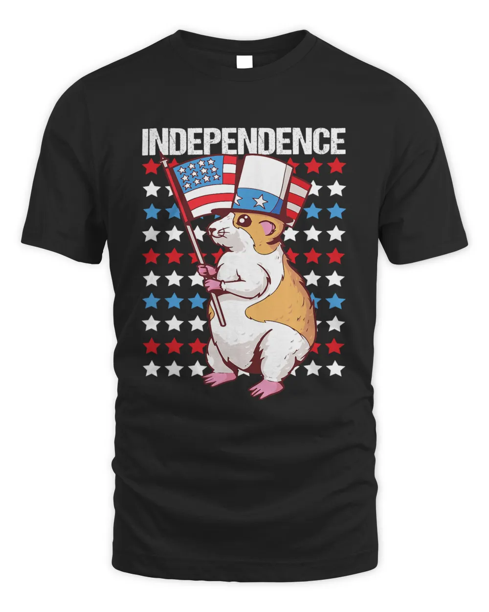 4th of July Guinea Pig Hamster Independence Day USA Flag