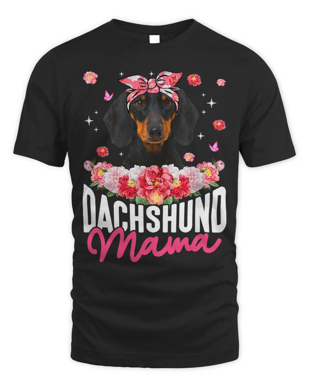 Dachshund Mama Flower Bandana Dog Lover Mothers Day (2)