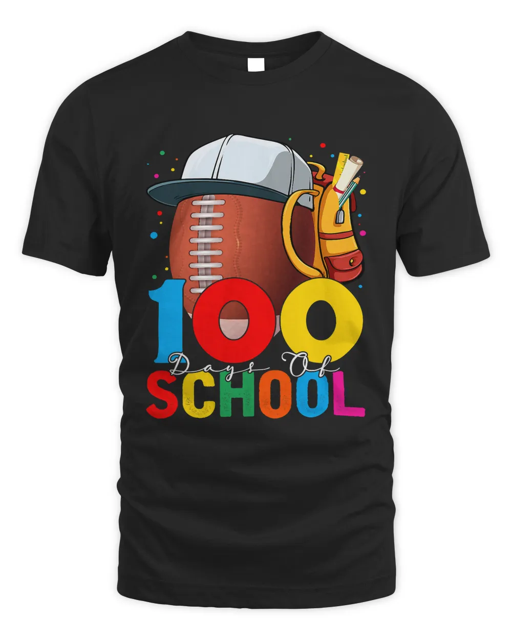 100 Days Of School Football 100th Day Of School Boys Kids