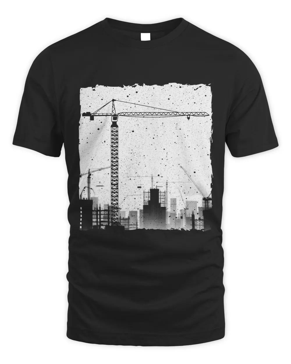 Best Tower Crane Design For Men Women Tower Crane Operator 1 Unisex Standard T-Shirt black s