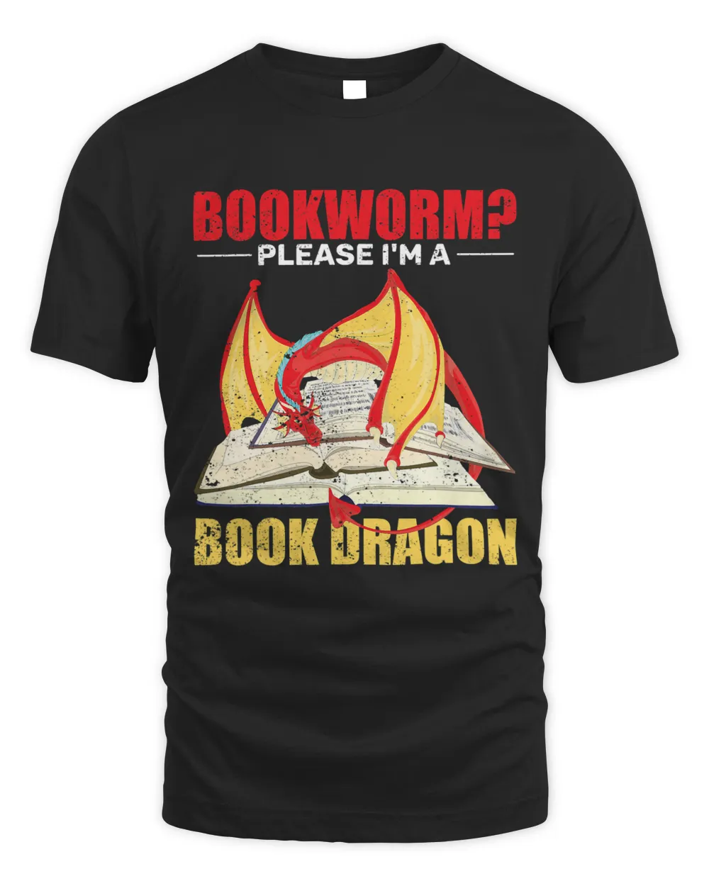 Book Nerd Cute Animal Funny Bookworm Book Dragon Reading