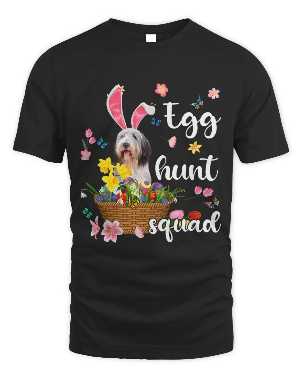 Bearded Collie Happy Easter Day Easter Colorful Egg Hunt