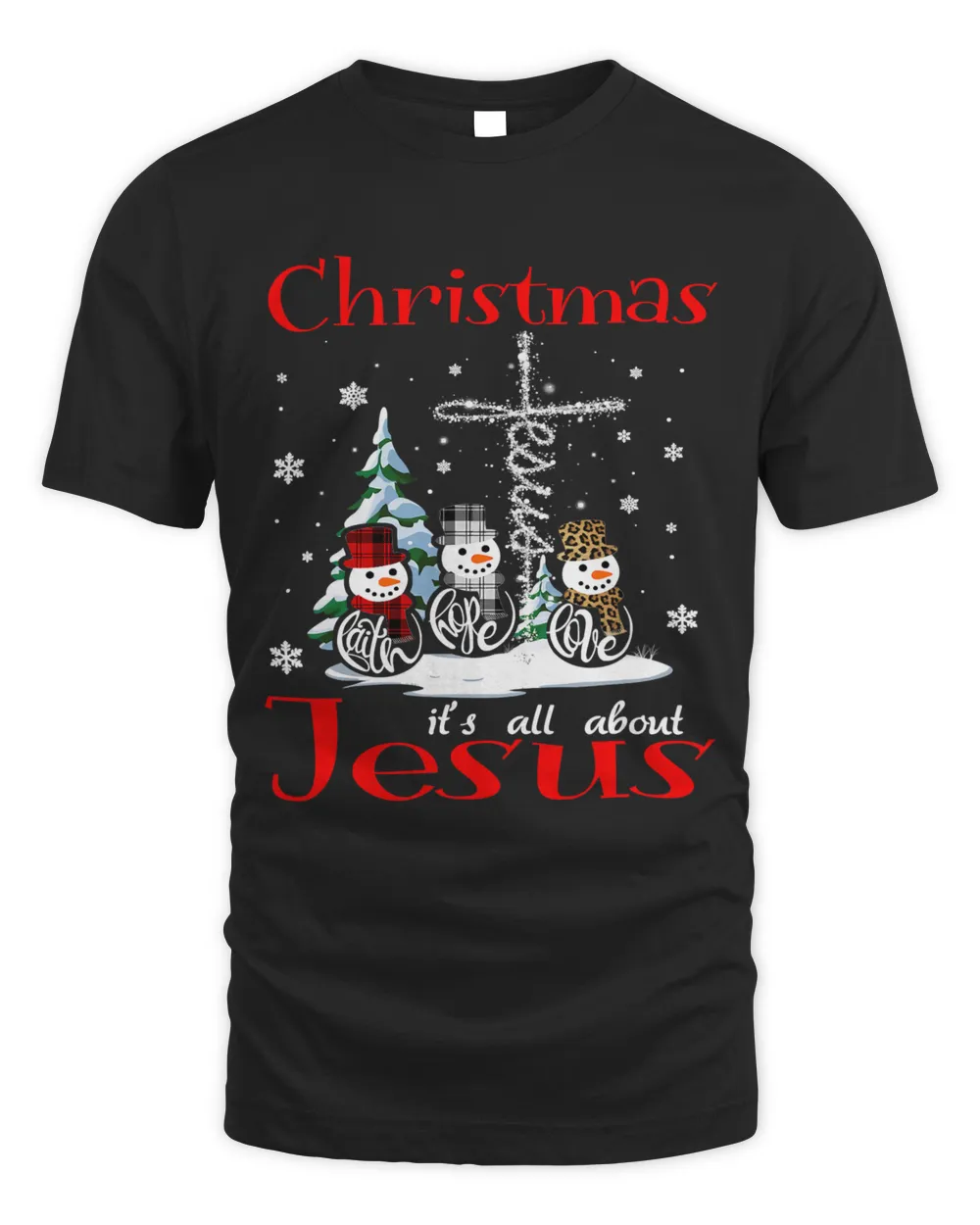 Christian christmas its all about jesus faith hope love snowman 249 Bibble Jesus