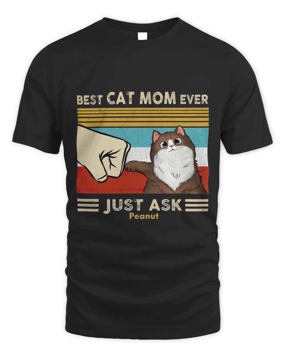 Customized Best Cat Dad Ever Just Ask Personalized Shirt QTCAT060223C3