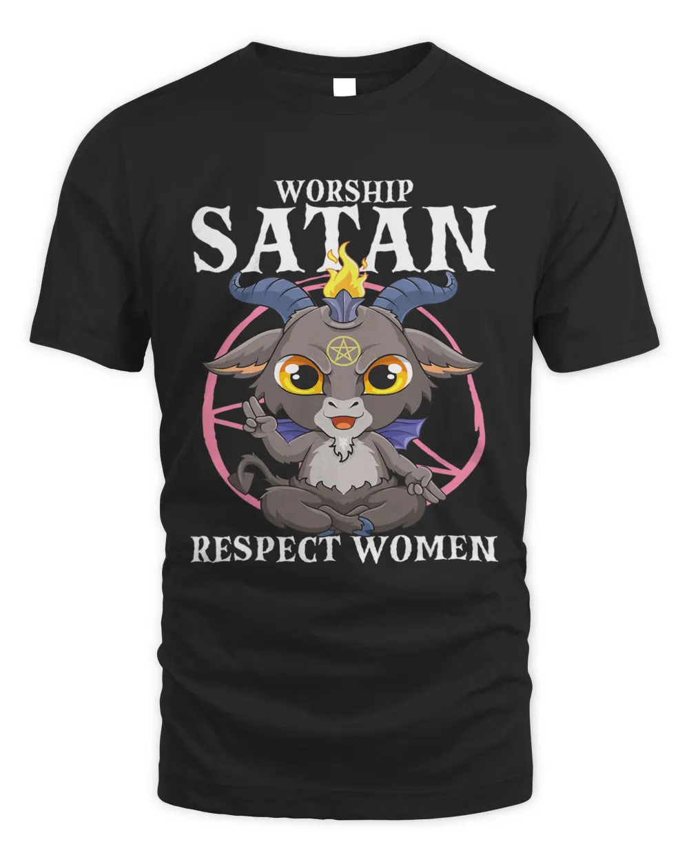 Worship Santan Respect Women Satanic Baphomet Satan Goat