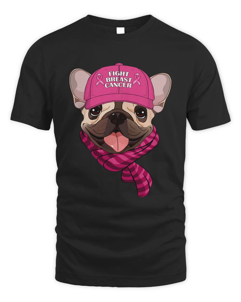 In October We Wear Pink Pug Breast Cancer Support