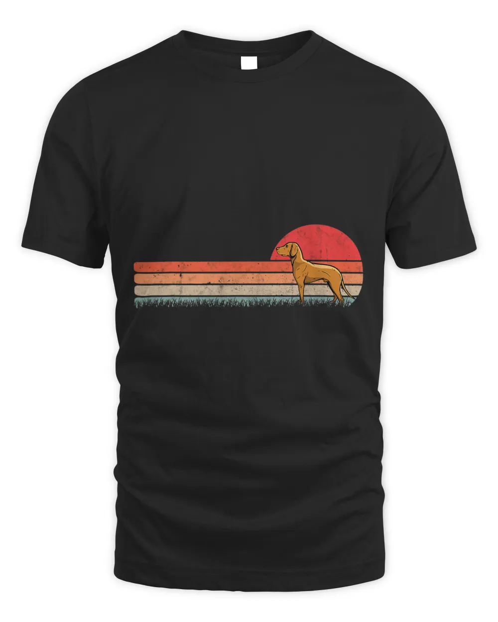 Magyar Vizsla Retro Wirehaired Pointer Vizsla Unisex Standard T-Shirt black s