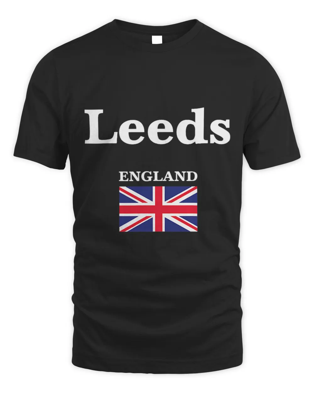 Leeds England and the Union Jack Flag of United Kingdom