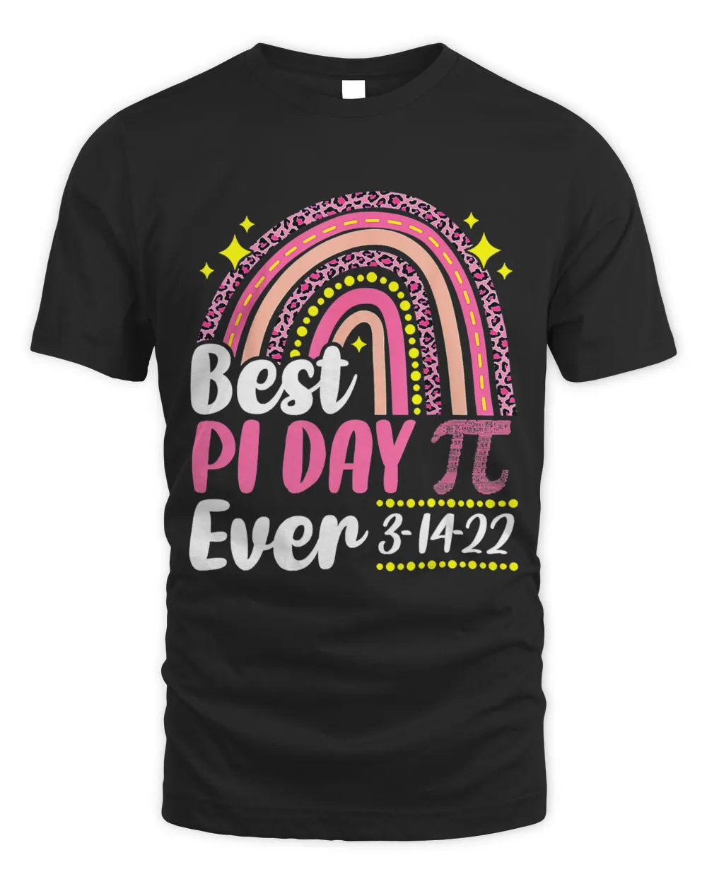Best Pi Day Ever Rainbow 314 Pi Number Symbol Math Science Unisex Standard T-Shirt black s