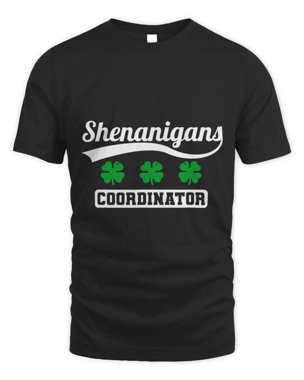 Retro Shenanigans Coordinator Retro St Patricks Day Unisex Standard T-Shirt black s