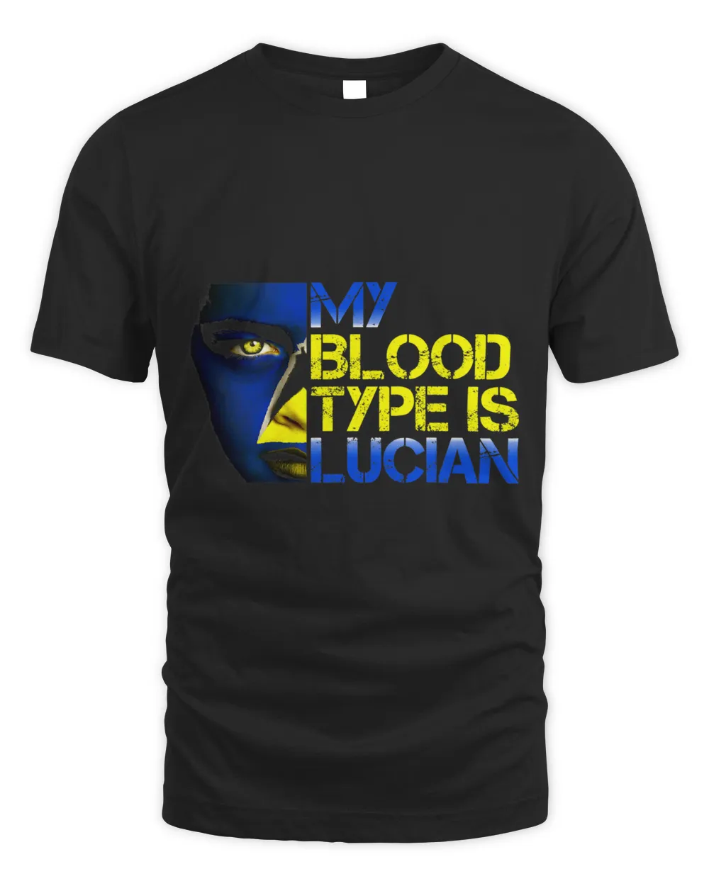My Blood Type Is Lucian Saint Lucia Independence tee