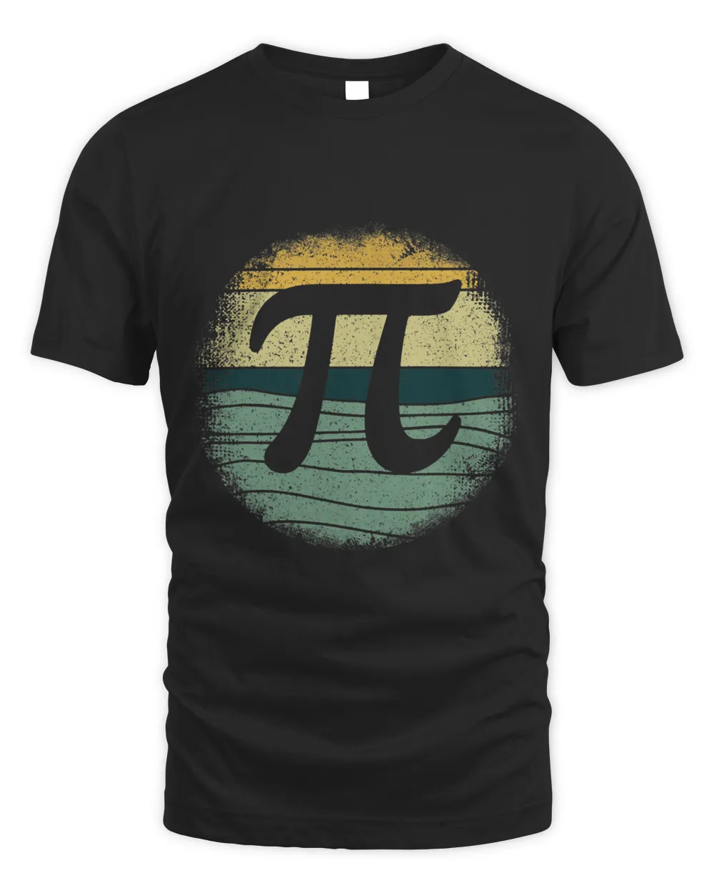 Vintage Pi Retro March Math Holiday Mathematics Funny Pi Day Unisex Standard T-Shirt black s