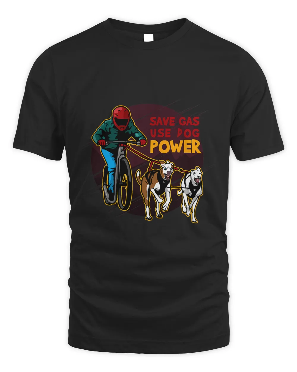 Save Gase use Dog Power Unisex Standard T-Shirt black s