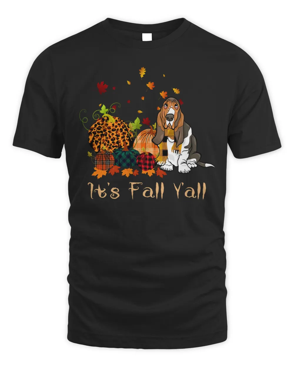 It's Fall Yall Basset Hound Pumpkin Dog Thanksgiving Costume Sweatshirt