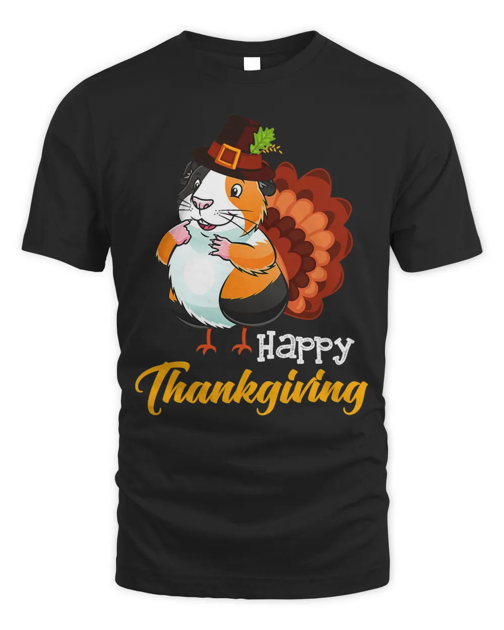 Turkey Guinea Pig Happy Thanksgiving Gift Guinea Pig Lover T-Shirt
