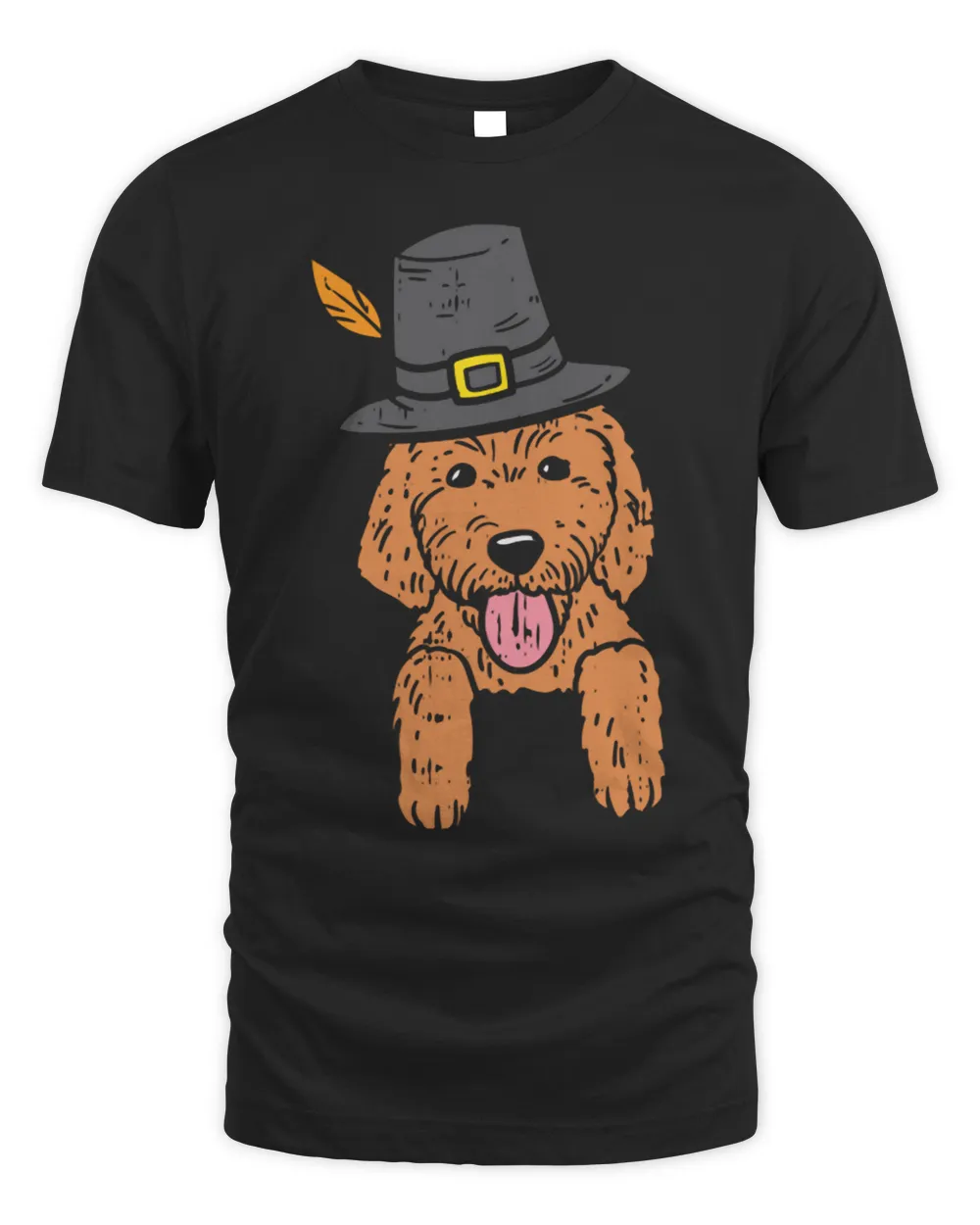 Pocket Pilgrim Goldendoodle Dog Lover Cute Thanksgiving Gift Long Sleeve T-Shirt