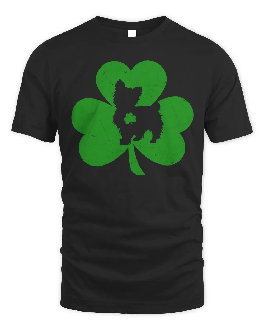 Funny Irish Shamrock Yorkshire Terrier Dog St. Patrick's Day T-Shirt