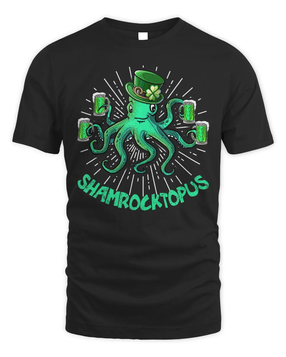 Shamrocktopus Leprechaun Tee St.Patrick's Day Irish Octopus Tank Top