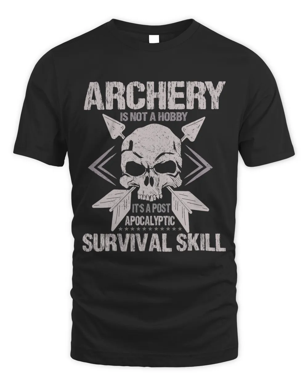 Archery Is Not A Hobby Hunting Bow and Arrow Archer Unisex Standard T-Shirt black s