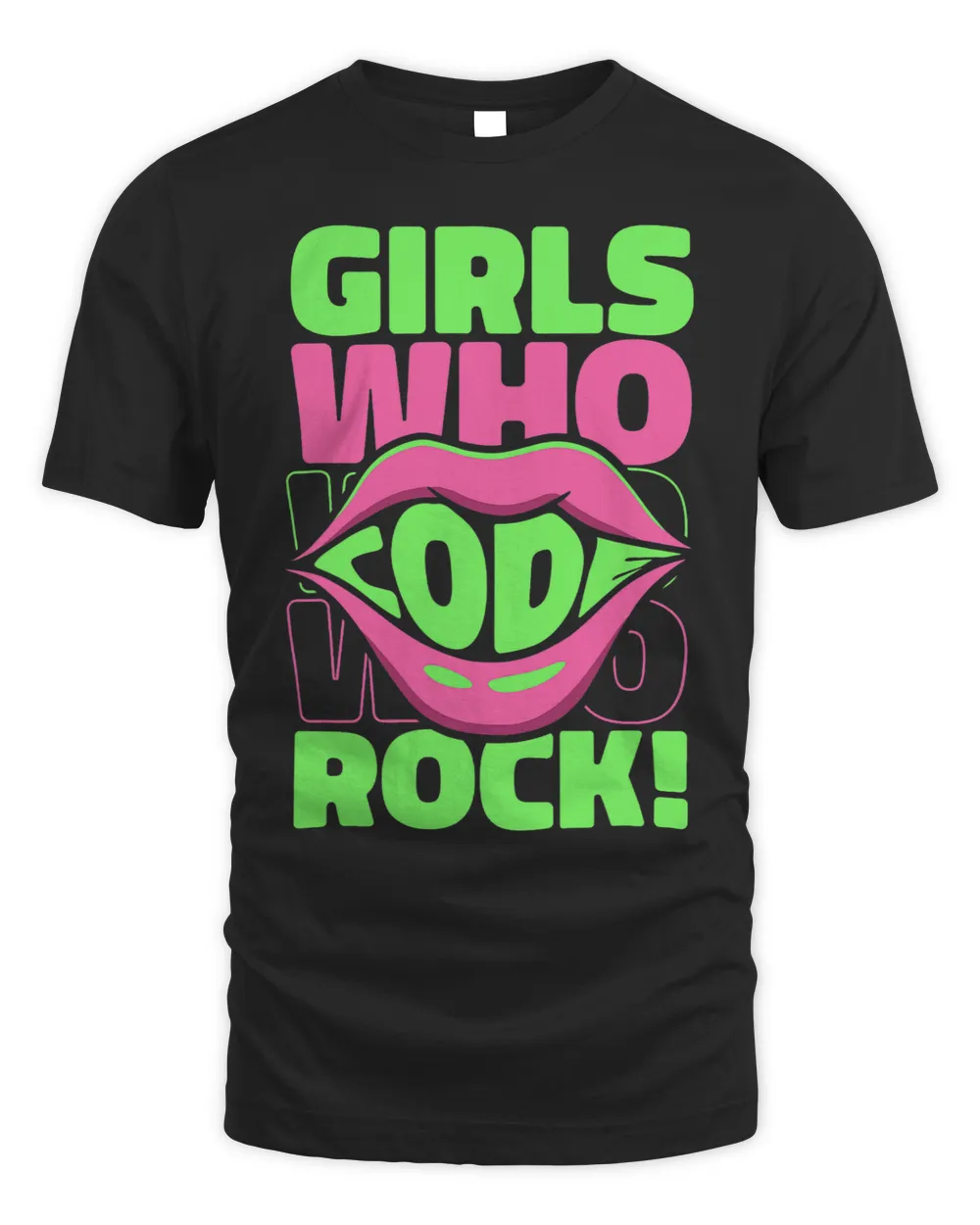 Coder Girls Software Engineer Coding Developer Programmer Unisex Standard T-Shirt black s