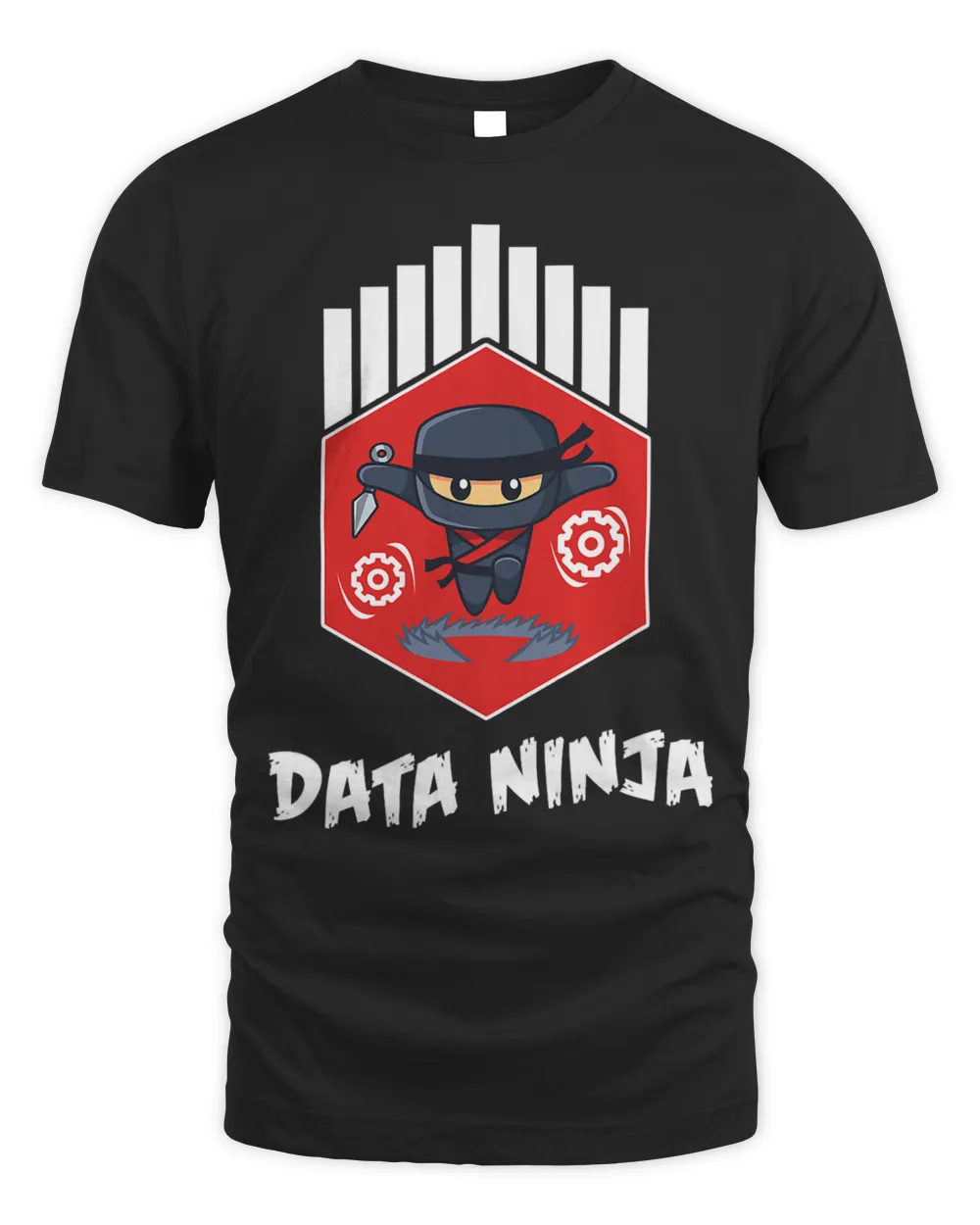 Data Sciene Gift Data Scientist Engineer Data Ninja Unisex Standard T-Shirt black s