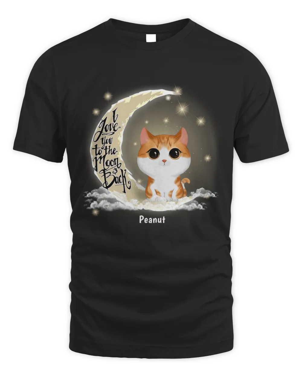 Love My Watercolor Cute Cats To The Moon And Back Personalized Shirt QTCAT170223CSA1