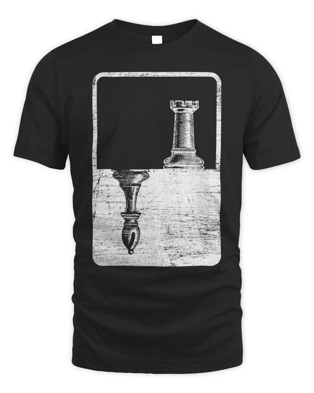 Chess T-Shirt - Bishop And Rook Shadow