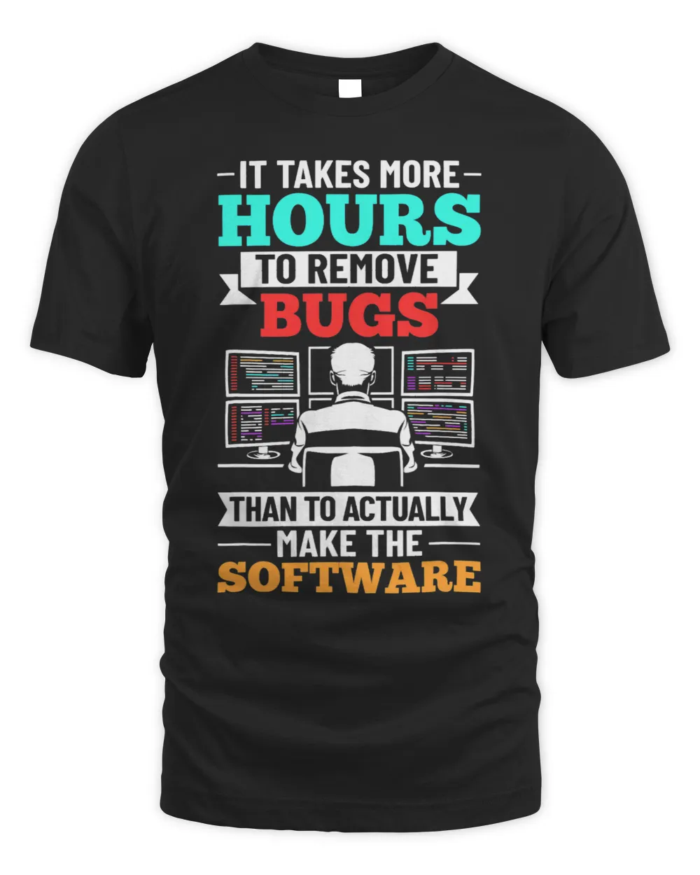 Computer Engineer Software Programmer Application Developer Unisex Standard T-Shirt black s