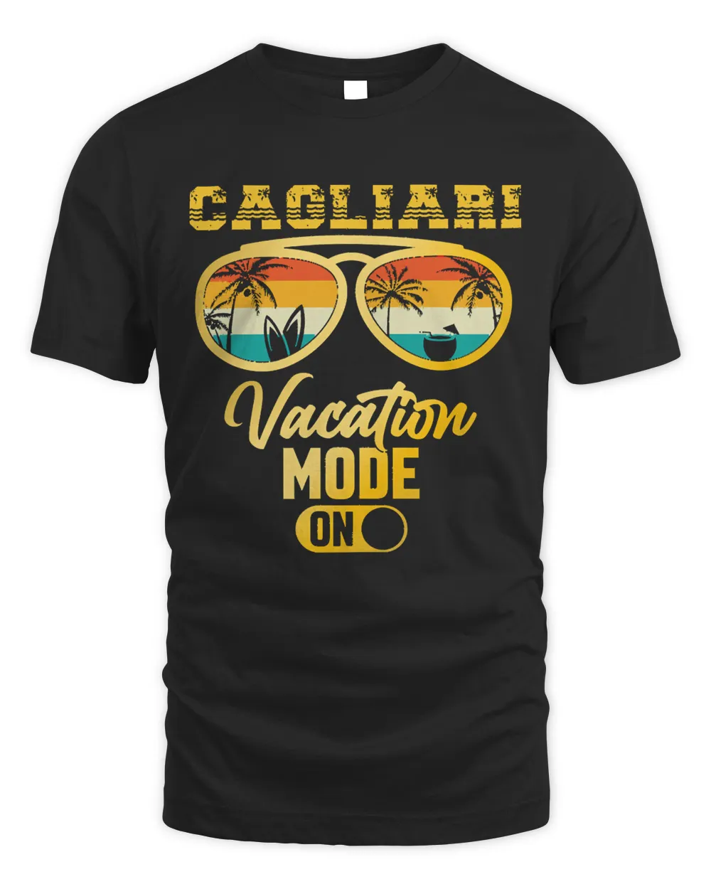 Cagliari T- Shirt Cagliari Italy Summer Vacation T- Shirt