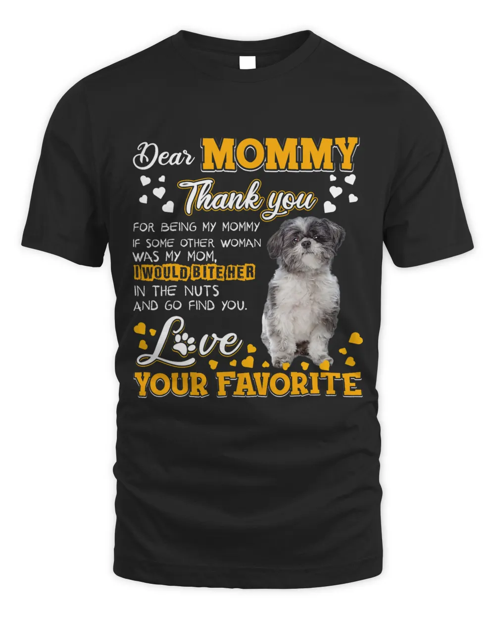 Lhasa Apso Dear Mommy Thank You For Being My Mommy
