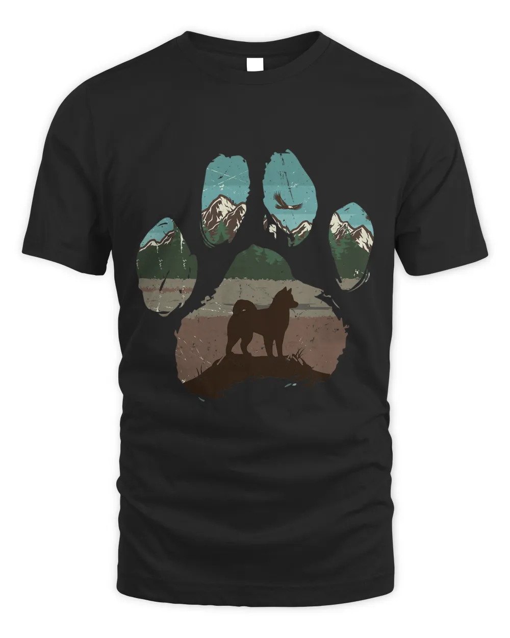 Chusky Paw Mom Dad Dog Lover Women Unisex Standard T-Shirt black s