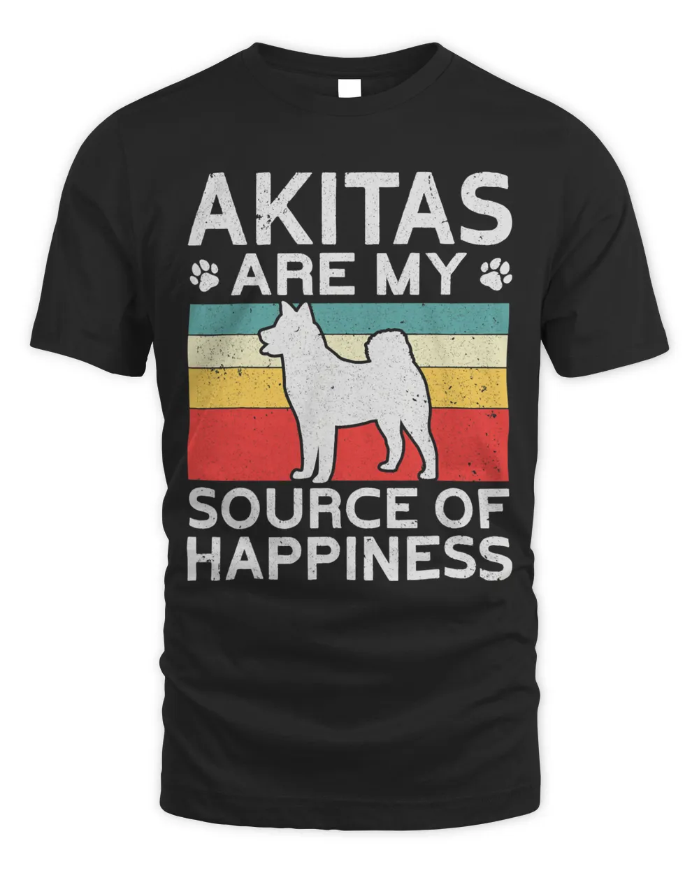 Akitas Are My Source Of Happiness Retro American Akita Inu