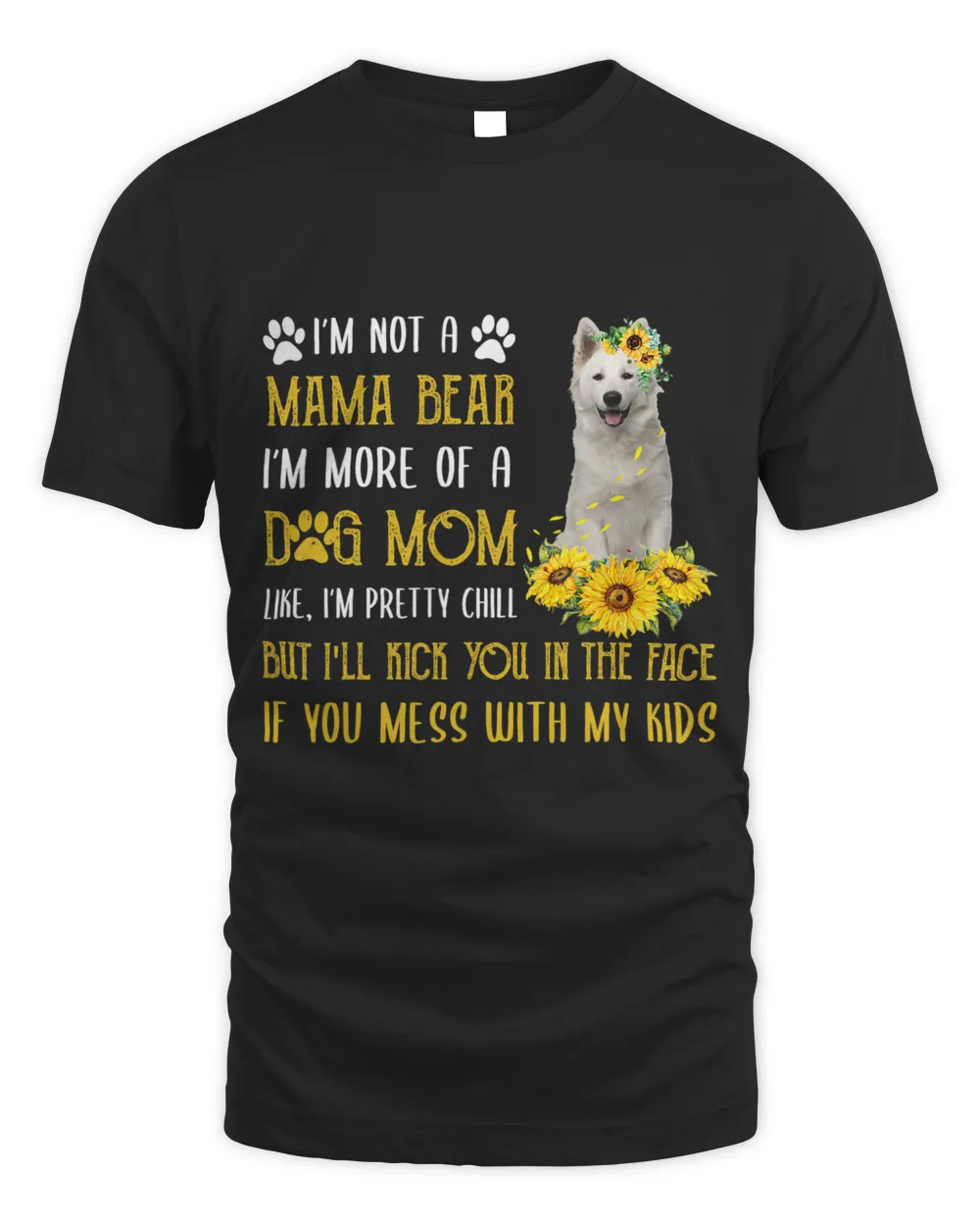 Sunflower Berger Blanc Suisse Mom Mothers Day Dog Mom Women