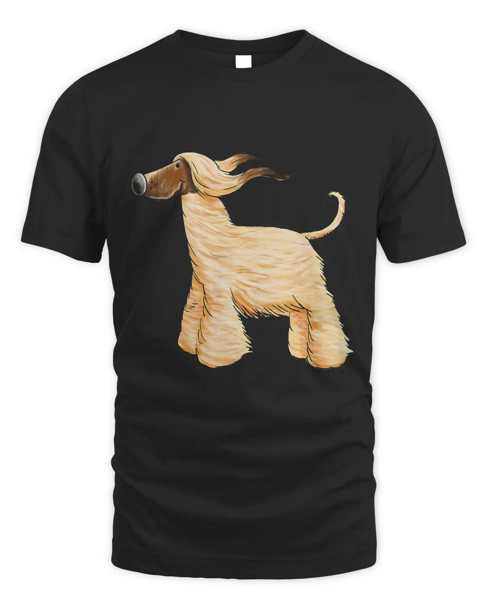 Happy Afghan Greyhound I Afghan Hound Comic Greyhound T-Shirt