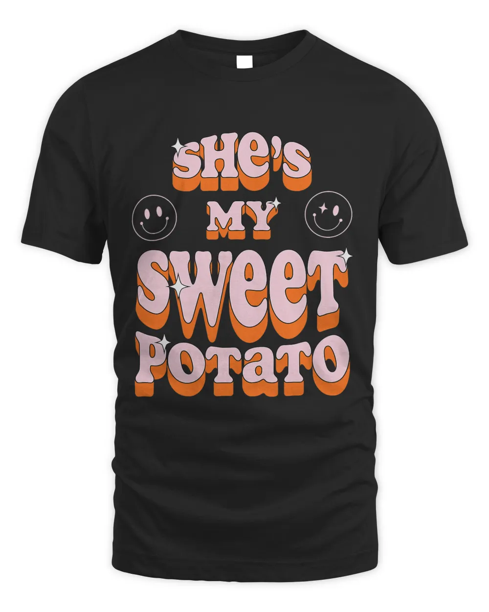 Shes My Sweet Potato I YAM Couples Matching Shirt Unisex Standard T-Shirt black s