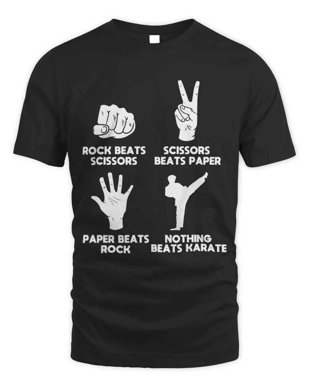 Funny Karate Quote Japanese Fighting Design Unisex Standard T-Shirt black s