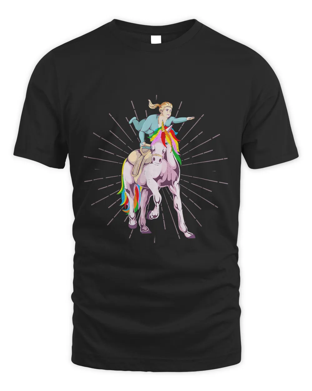I love vaulting. I can even vault on Unicorns! 1 Unisex Standard T-Shirt black s