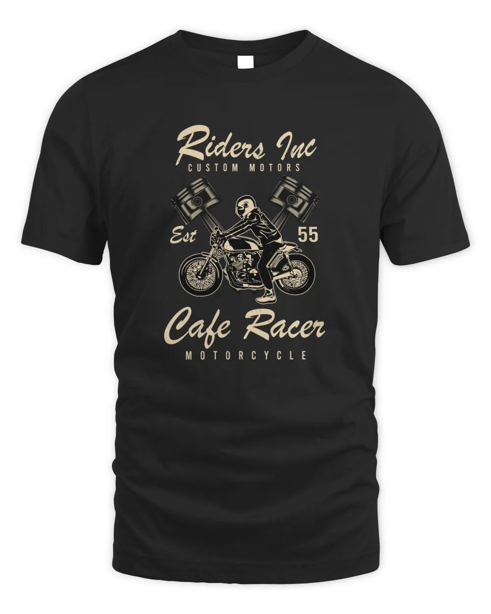 Riders Tuc Cafe Racer Unisex Standard T-Shirt black s