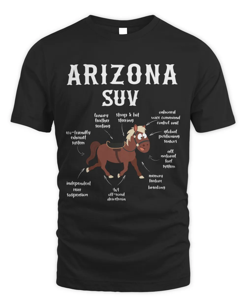 Arizona SUV Horse Funny Tee Grand Canyon Cactus State