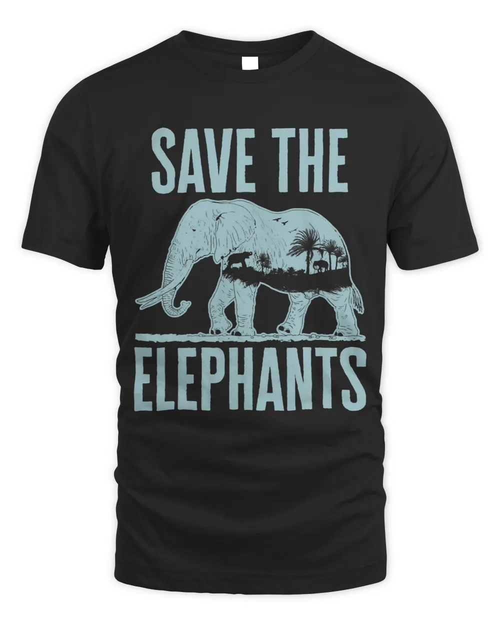 Save the Elephants Edo Elephant Lover Endangered Animals T-Shirt Copy