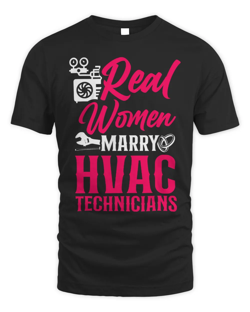 HVAC Technician Tech Husband Wife Wedding Marriage Vintage