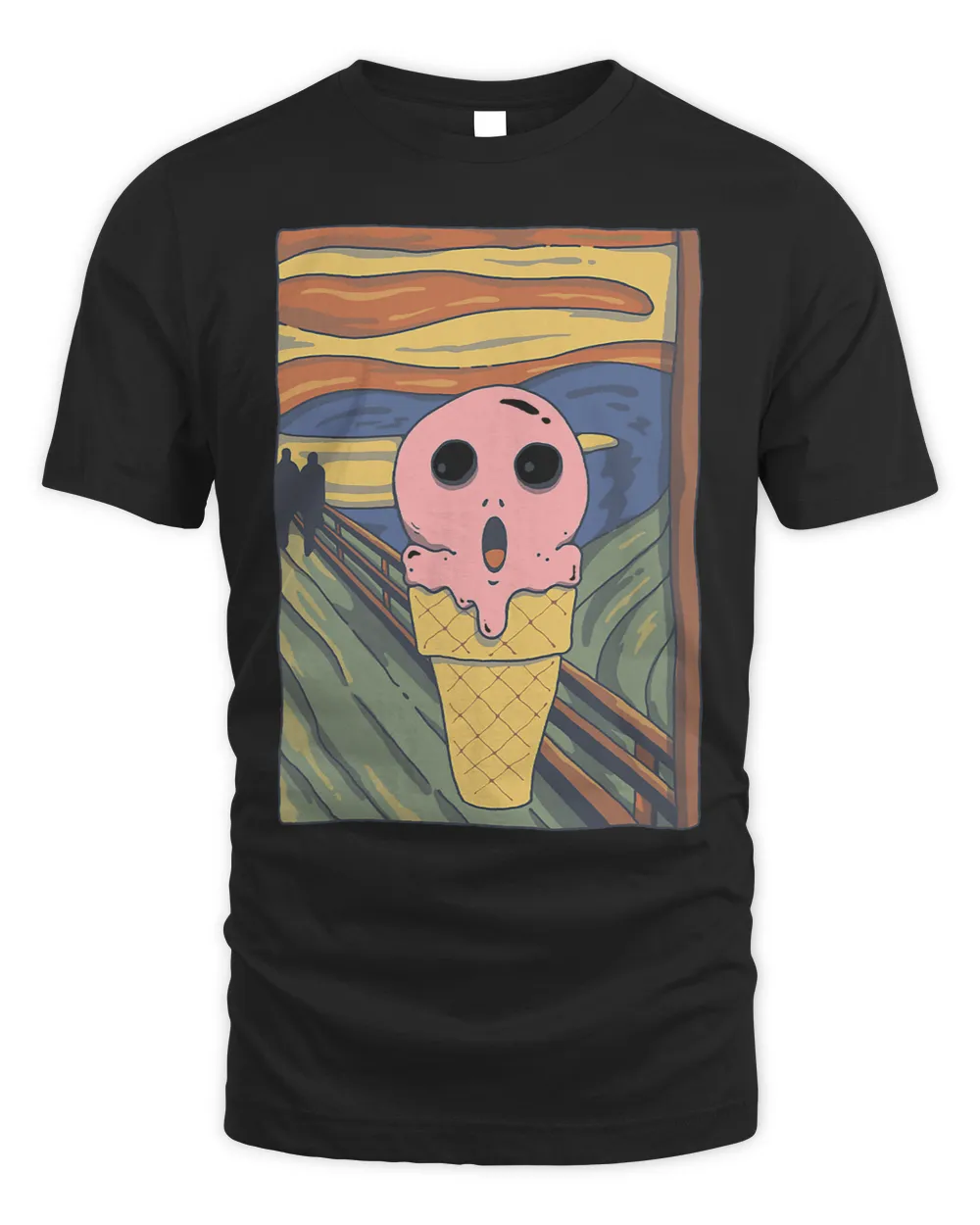 Ice Scream Unisex Standard T-Shirt black s