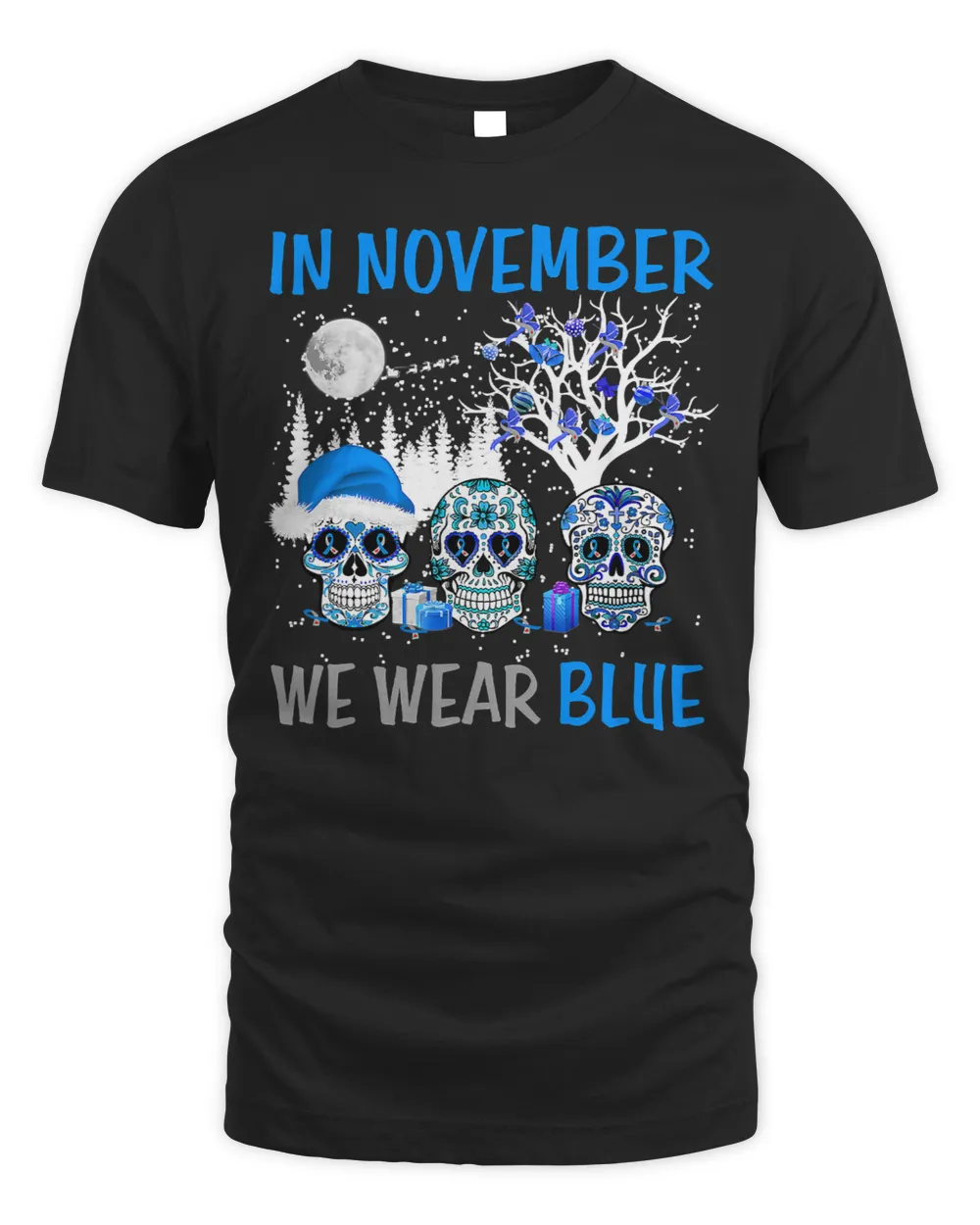 Diabetes Sugar Skull In November We Wear Blue Diabetes Awareness 143