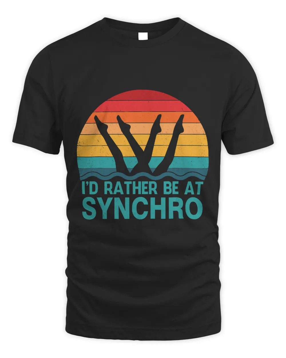 Id Rather Be At Synchro Retro Synchronized Swimming