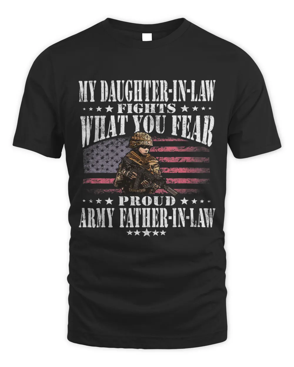 Mens My DaughterInLaw Is A Soldier Proud Army FatherInLaw